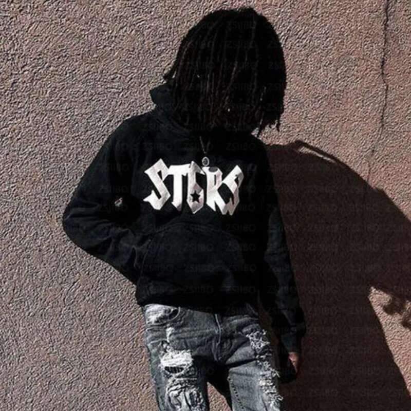 Men Women Hip Hop Spider Web Print Hoodies Sweatshirt Pants Autumn Gothic Punk Long Sleeve Loose Hooded Oversized Pullover Tops fashion clothing women