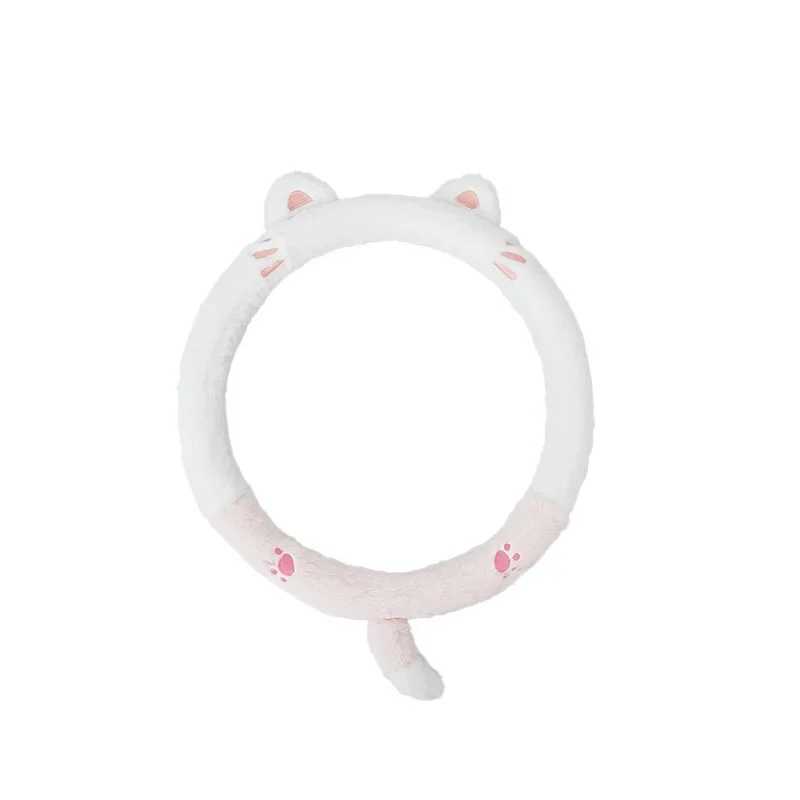 Winter Cartoon Car Steering Wheel Cover Anti slip Car Handle Set Cute Car Supplier Female H25430