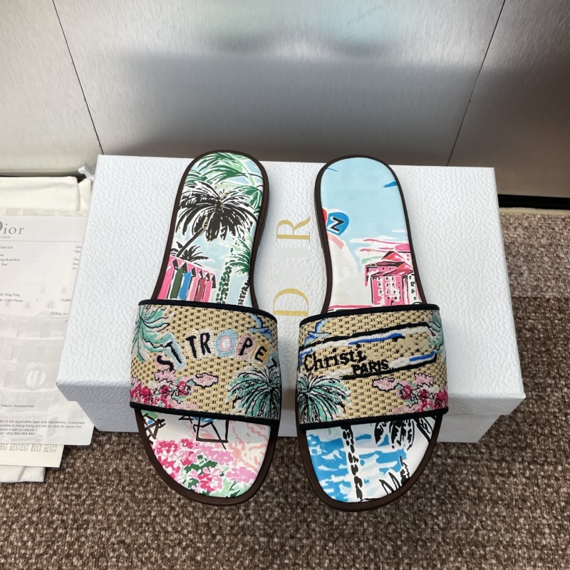paris new style Women slides top Designer Sandals lambskin Slippers Leather Summer Flat fashion Slipper Weaving shoe upper beach woman Slippers