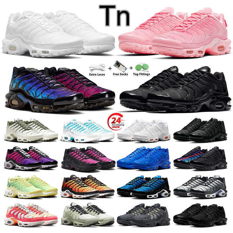 Tn tns Plus Designer Running Shoes Triple Black white pink Gold Green Light Bone Hyper Blue Fury Midnight Navy Men Women Trainers Sports Sneakers Platform shoes