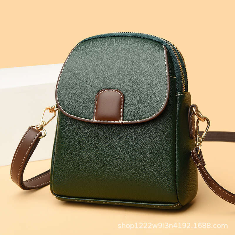 Fashionable single shoulder small trendy women's mobile phone bag, versatile crossbody, lightweight, versatile, high-end mini bag for going out