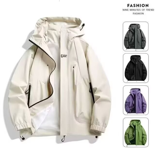 American Designer Jacket Style Popular Retro Jacket For Women Spring And Autumn New Jacket Men Trendy Brand Windproof Waterproof Couple Hooded Jacket
