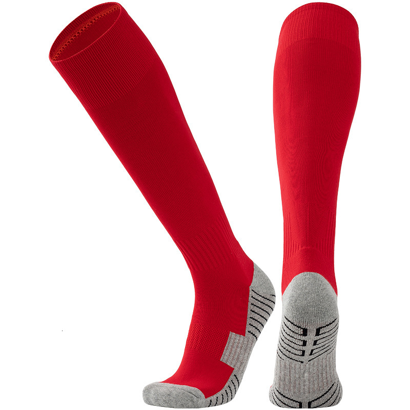 Football men, over the knee professional training, long for adults, anti slip towels, thick bottom, sports socks