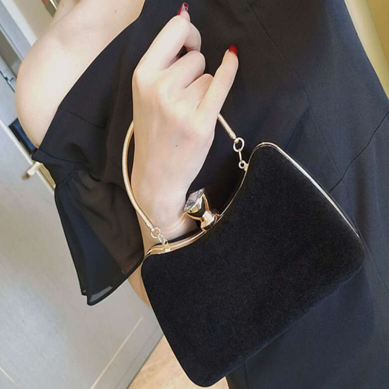 Dinner Bag New Velvet Dinner Qipao Style Socialite Handbag Party Evening Dress Banquet Bag KQ