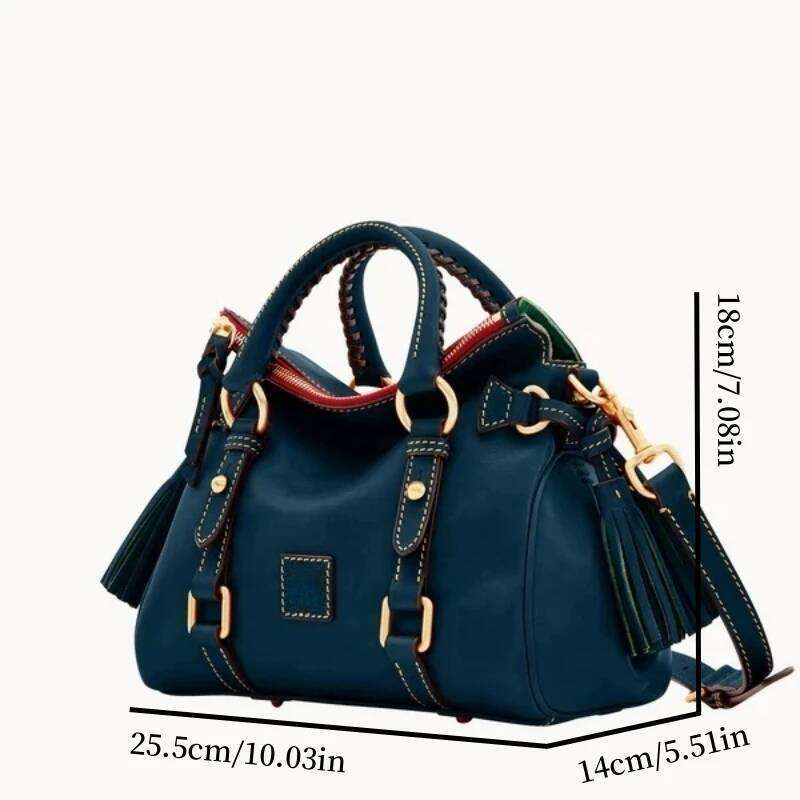 Florentine Micro Satchel, Women's Fashionable Handbag With Crossbody Strap, Luxury Designer Tote For Ladies Vintage Shoulder Bag