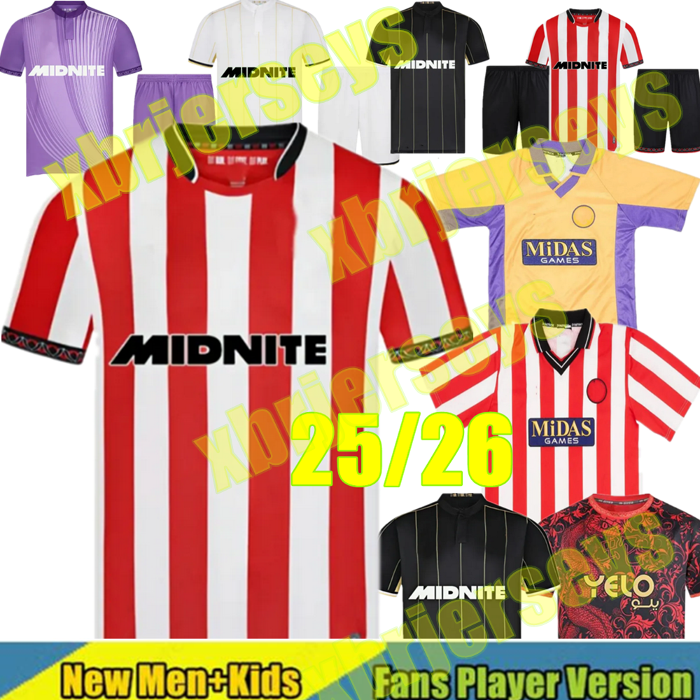 4XL 25 26 Sheffield soccer jerseys BREWSTER OHARE RAKSAKYI ROBINSON 2025 Home away Sheffield unitedES top HAMER MOORE 2026 3br football uniforms sets man Kids kit