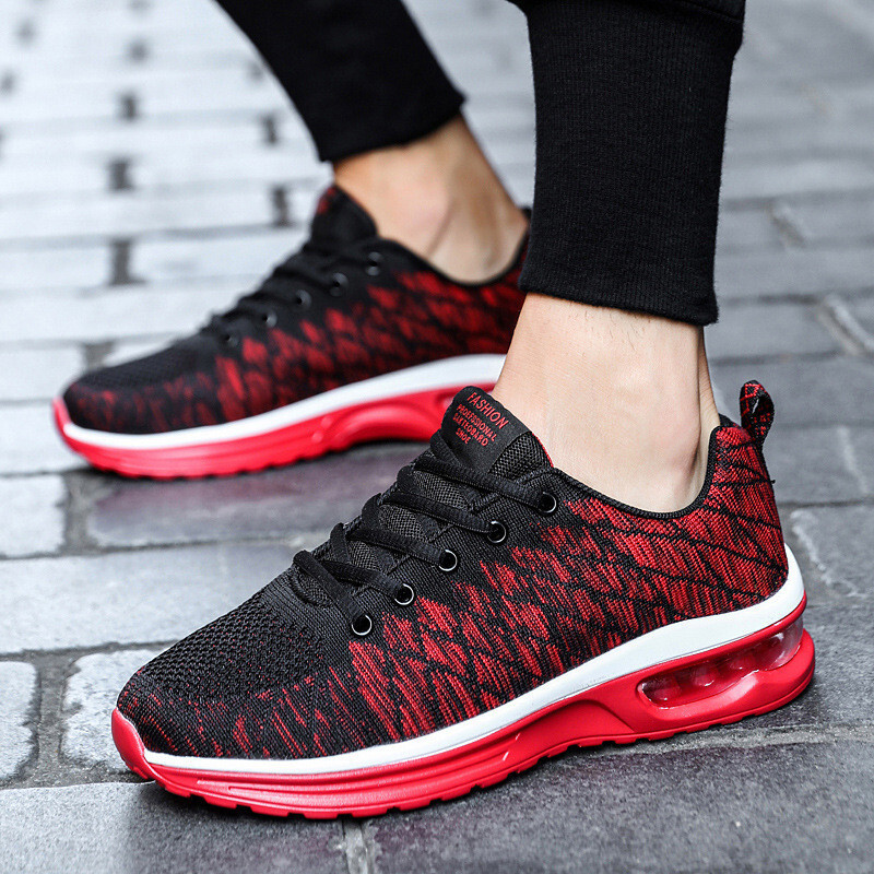 Men S Mesh Air Cushion Shock Absorbing Running Soft Soled Sports Shoes Summer Oversized Breathable Travel Shoes For Men Ddmysaturn
