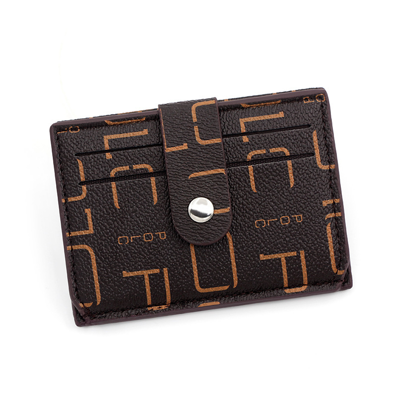 Designer Wallet Trendy Letter Multi Color Buckle Thin Portable Small Bag With Multiple Slots Card Holder Zero Wallet Luxury Wallet Key Pouch