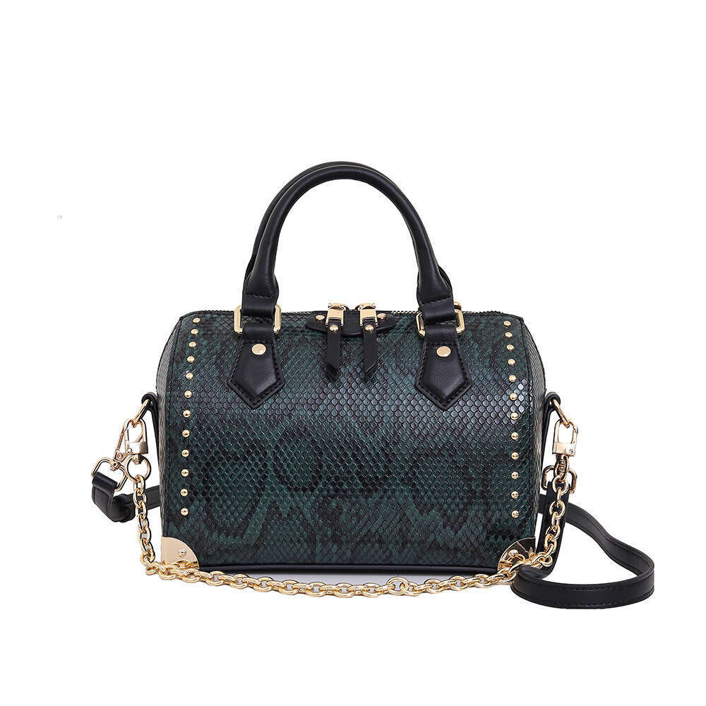 Advanced texture snake patterned pillow for women 2025 new spring and summer handbag, single shoulder crossbody small bag