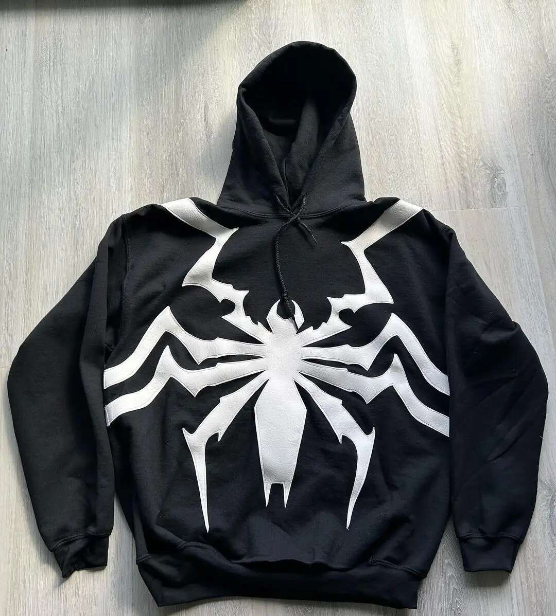 Haruku Spider Print hoodies graphic y2k top oversized zip up hoodie Couples American streetwear goth men clothes fashion clothing women