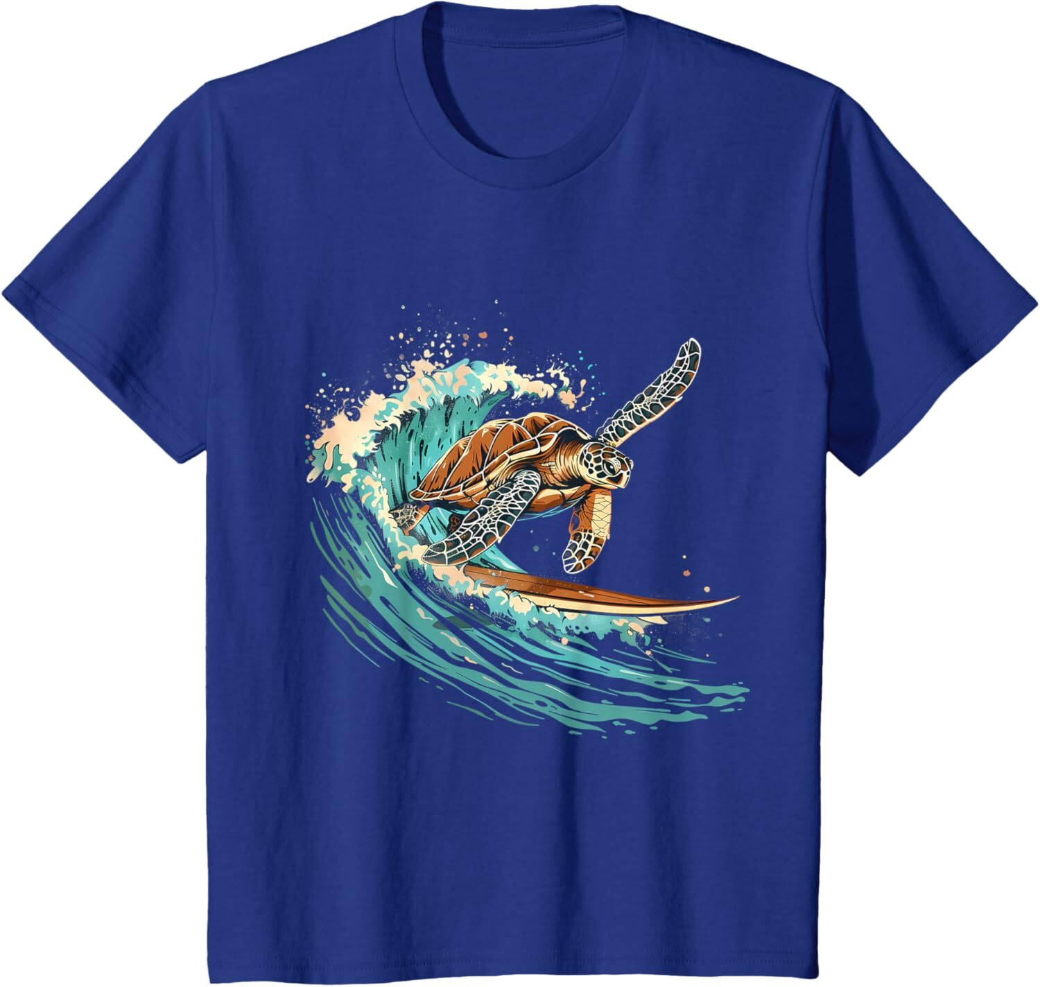 T shirt for Mens Sea Turtle Surfing Ocean Sea Turtle Ocean Sea Animal Lover Graphic Tee Casual Tops Clothes Short sleeve