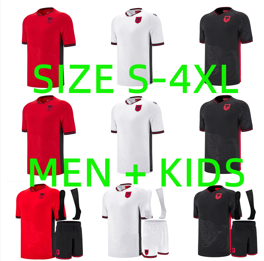 XXXL 4XL 25 26 Albania soccer jerseys 2025 2026 National Team ASANI UZUNI ASLLANI MUCI N.BAJRAMI LACI RAMADANI Bajrami Football shirt Men kids kits