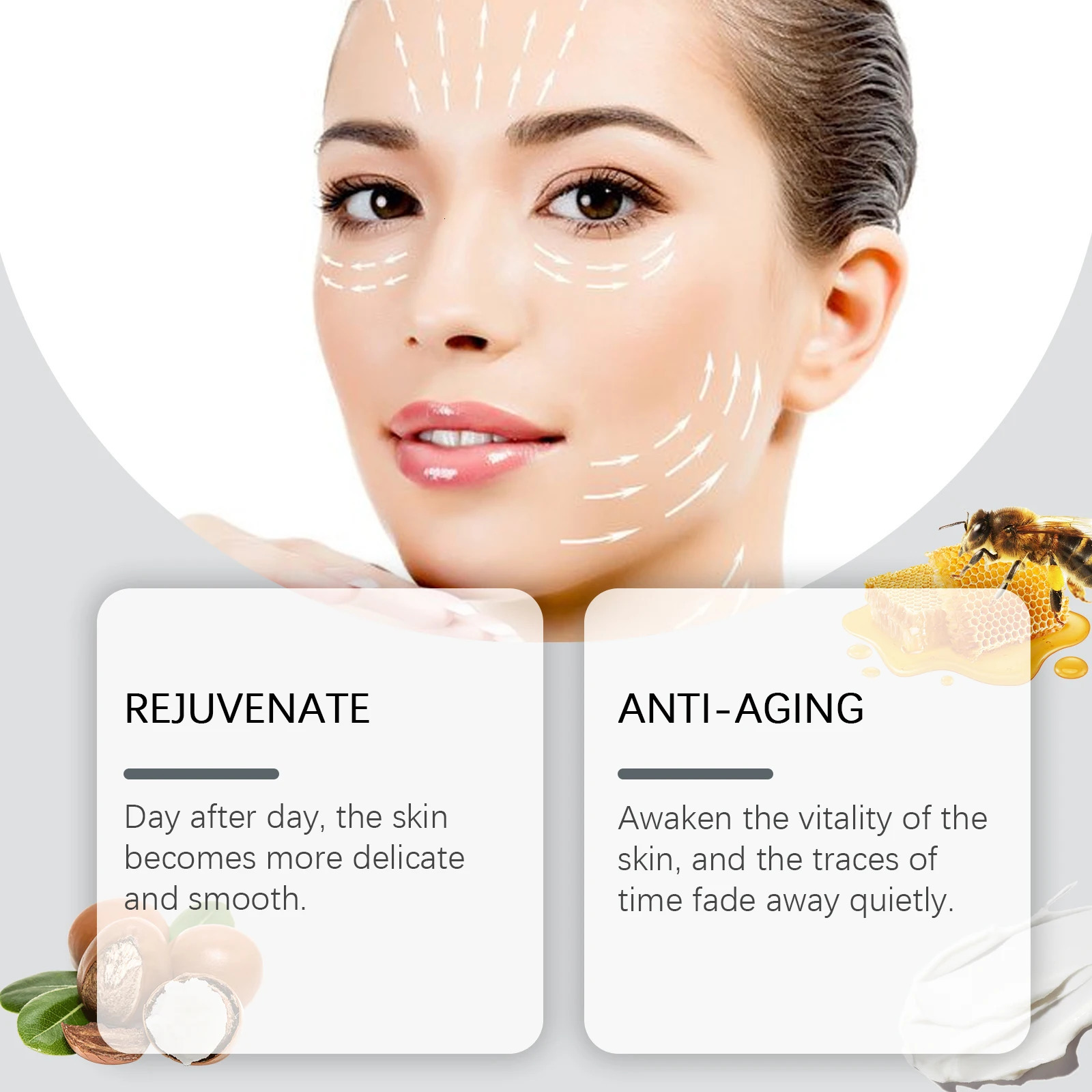 Bee Venom Face Mask Lift Firm Increase Skin Elasticity Fade Fine Lines Smooth Hydrating Skin Care Mask 250430