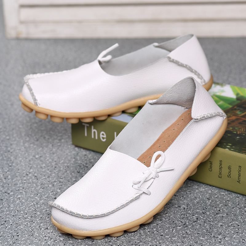 Large Size Two Layer Leather Breathable Anti Slip Mother S Cow Tendon Sole Shallow Mouth Women S Shoes Sandals Flat Nurse S Shoes Ddmysaturn