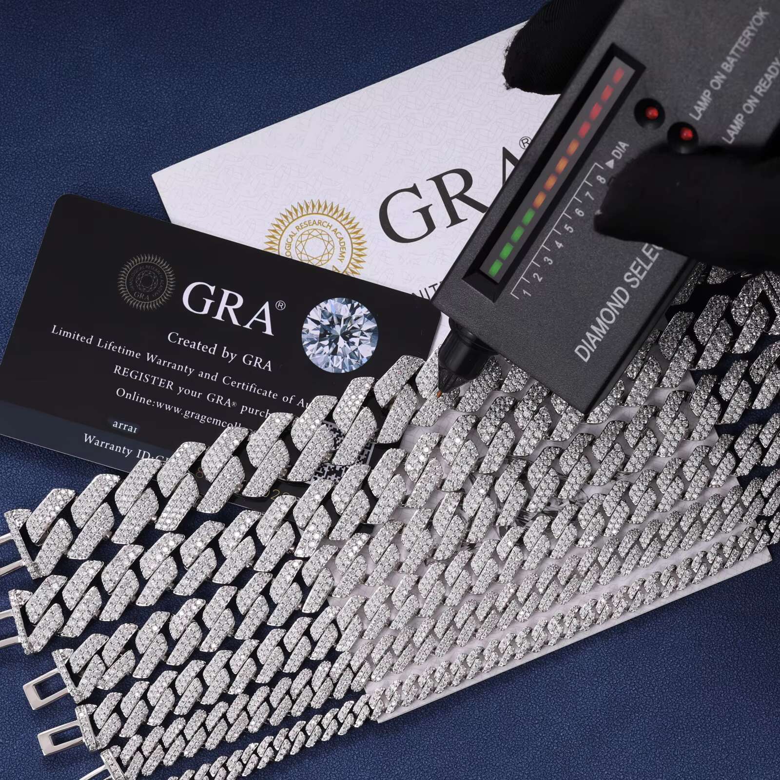 6-18mm Solid 925 Sterling Silver Hip Hop Moissanite Cuban Link Chain Strand Charm Bracelets for Parties Party Gift