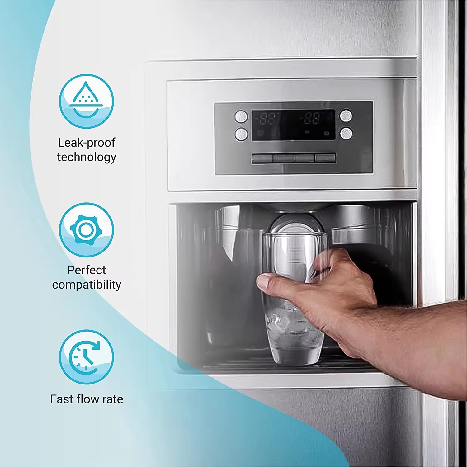 Adq73613401 refrigerator water filter, suitable for LG Lt800p,Adq73613402,Adq73613408,Adq75795104,46-9490,Lsxs26326s,Lmxc23746s
