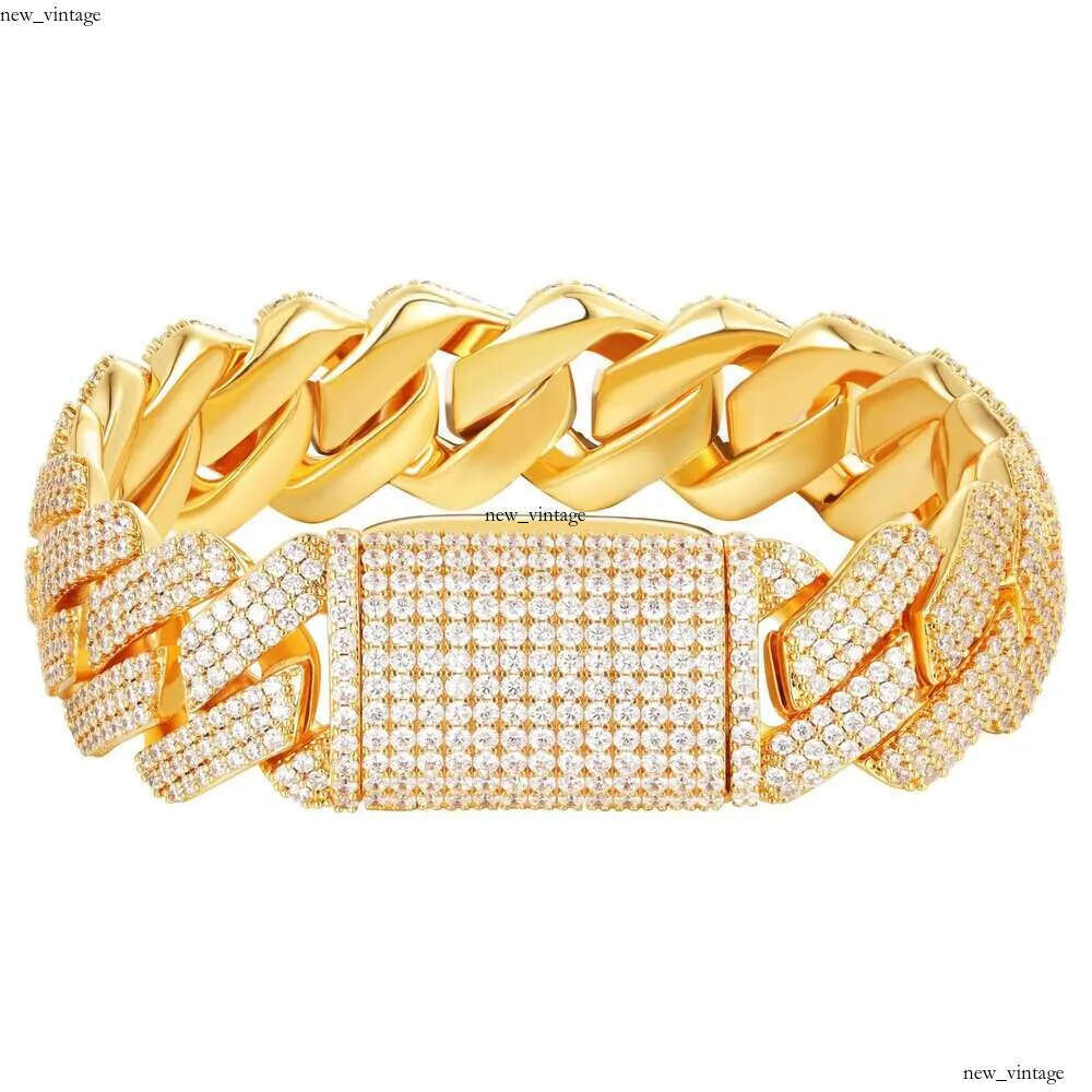 Miami Moissanite Cuban Link Pass Dimond Tester 12Mm Wide Micro Paved 2 Row Diamond Iced Out Chain Necklace Rapper Hip Hop Gold Jewelry Chains For Men 