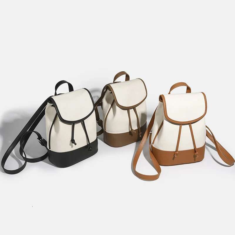 Designer Bag 2025 Simple Canvas Backpack, Super Popular And Versatile Student Commuting Bag, Single Shoulder Women's Bag Luxury Bag