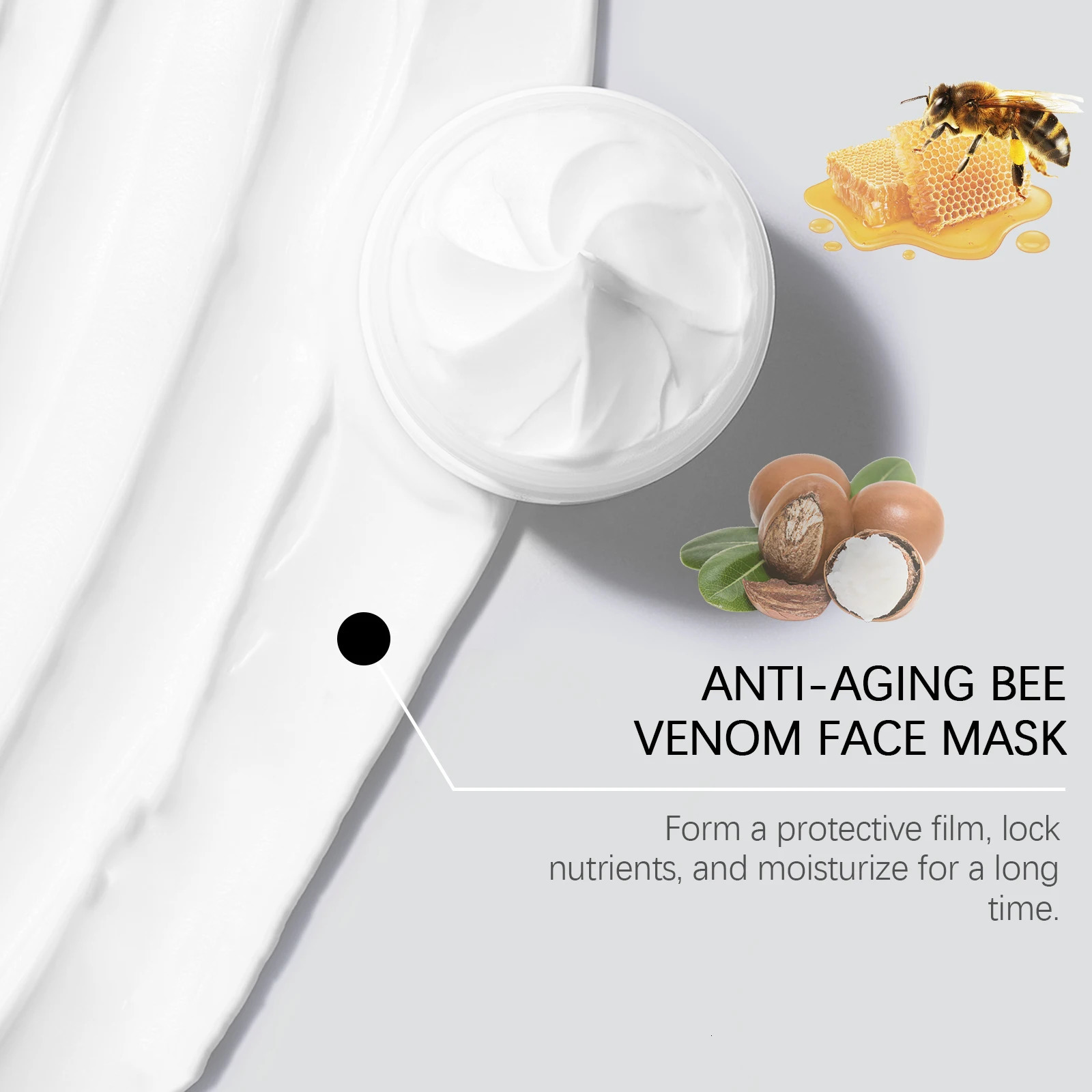 Bee Venom Face Mask Lift Firm Increase Skin Elasticity Fade Fine Lines Smooth Hydrating Skin Care Mask 250430