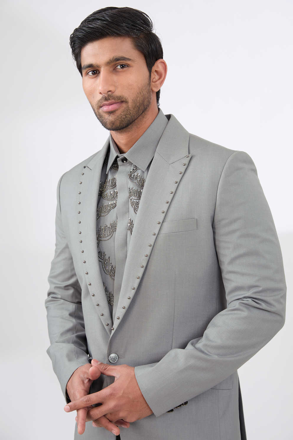 Graceful Men Suits For Wedding Groom Tuxedos 2 Pieces Jacket And Pants Prom Blazers Plus Size Formal Special Occasion Customized