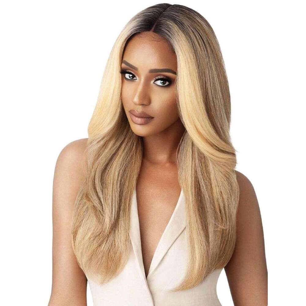 Outre Synthetic Lace Front Wig (Soft & Natural) - NEESHA 203 (Color:1B Off Black)