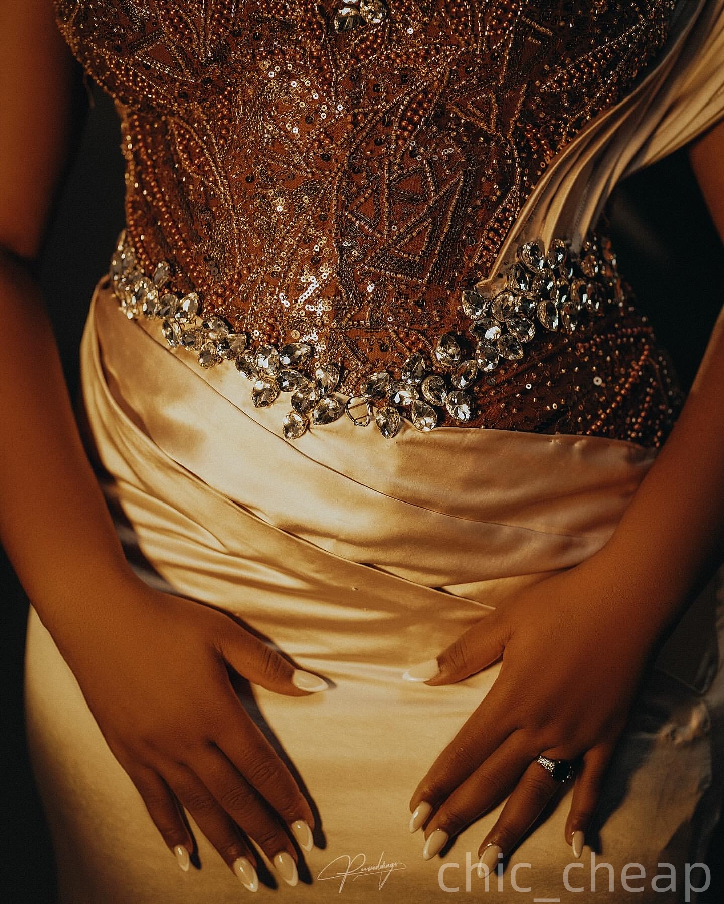 Mermaid Champagne Plus Size Prom Dresses 2025 Crystals Satin Lace Sweetheart Evening Formal Party Second Birthday Engagement Gowns Dress For Special O