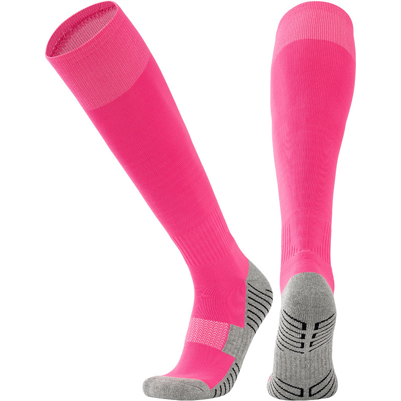 Football men, over the knee professional training, long for adults, anti slip towels, thick bottom, sports socks