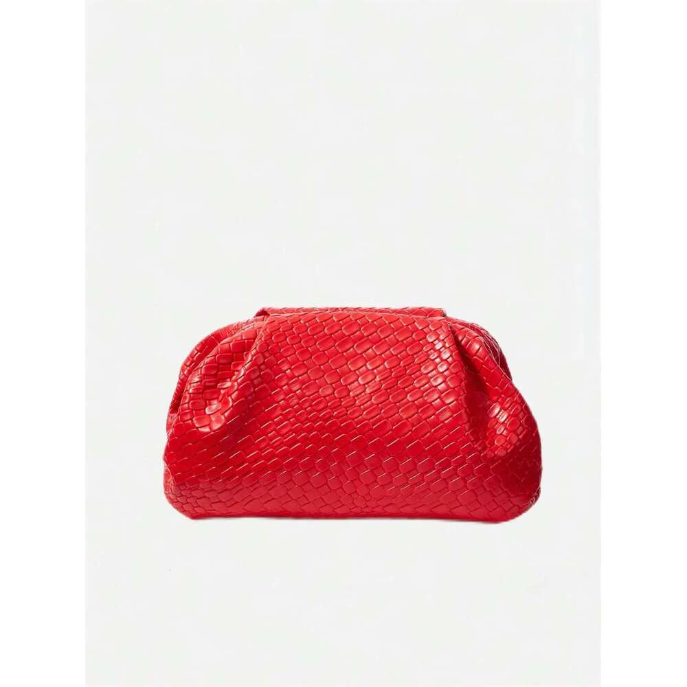 High End Retro Fashion Emed Woven Handbag, Lightweight Large Capacity, Suitable For Dates, Weddings, And Banquets