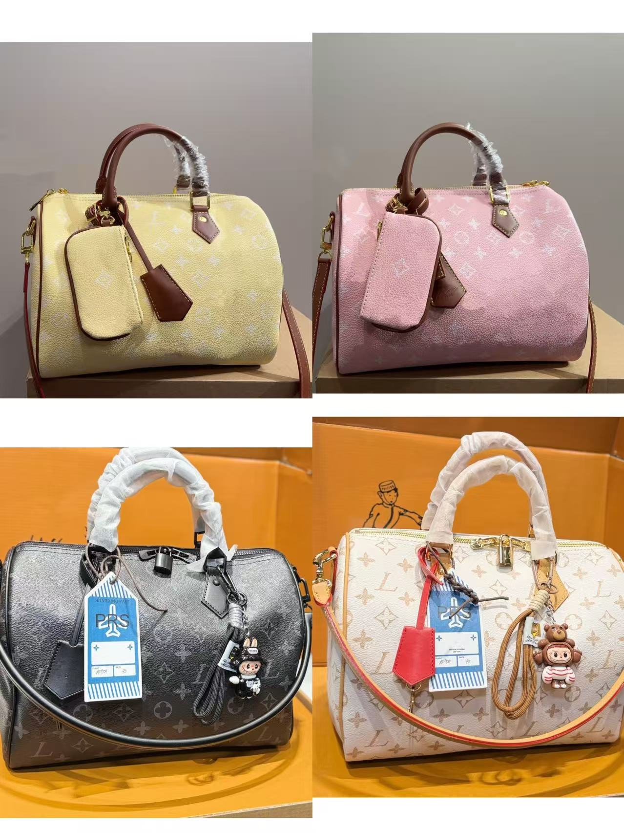 Luxury Bag Pillow Bag 30CM tote bag made of high quality leather paired with removable chain New winter 2025 collection shoulder bag luxury handbag bags 10A