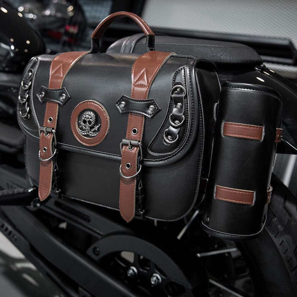 TEMU Motorcycle Harley Prince Cruise Modified Knight Box Side Bag