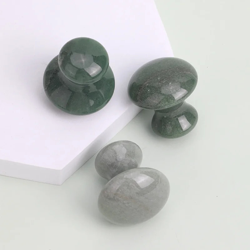 Jade Mushroom Shape Scraping Board Natural Rose Quartz Crystal Guasha Stone For Spa Relaxing Meditation Massager Skin Tool 250424