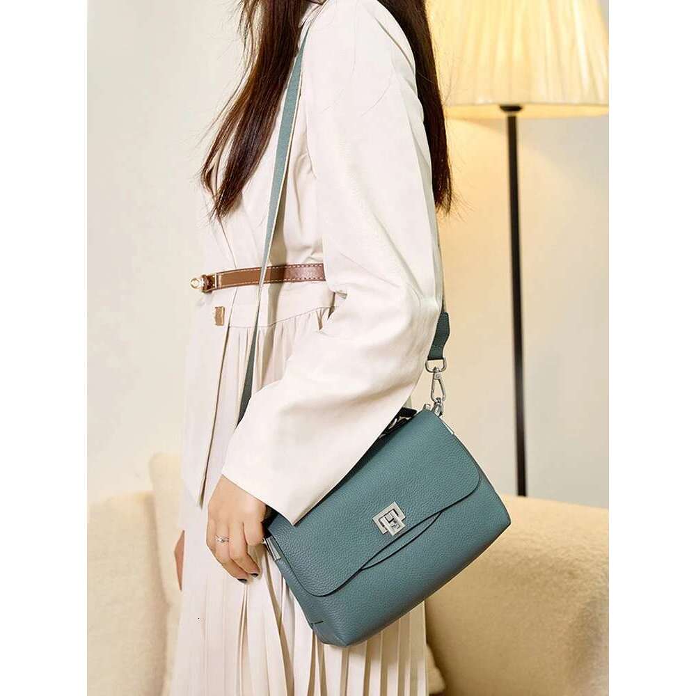 Zency Genuine Leather Top-Handle Bag For Ladies Fashion Envelope Bags Designer Shoulder Handbag Crossbody Large Capacity