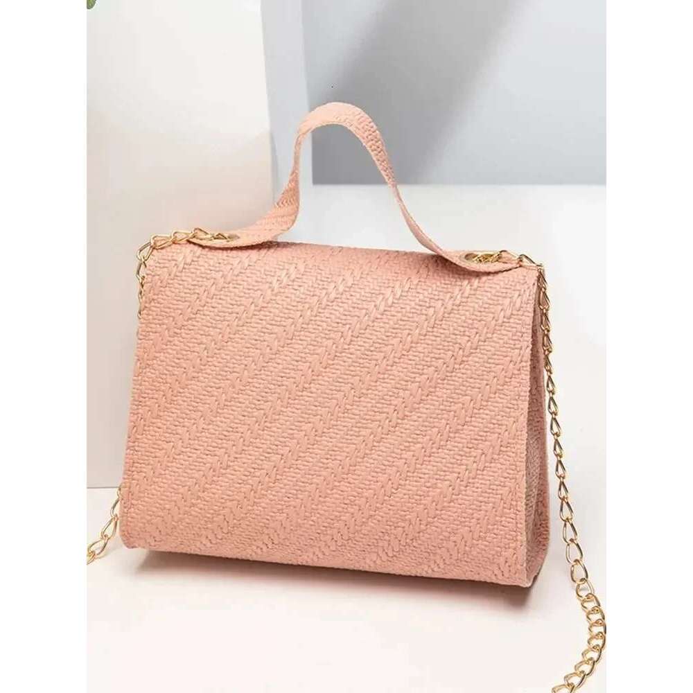 Eming Chain Square PU Leather Large Capacity Shoulder Crossbody Cell Phone Bag for Women purses and handbags