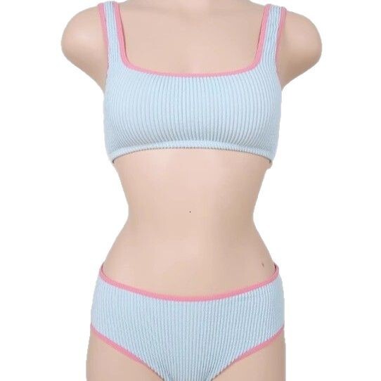 Ladies' split ins style bikini beach vacation pure desire sexy hot spring swimsuit set