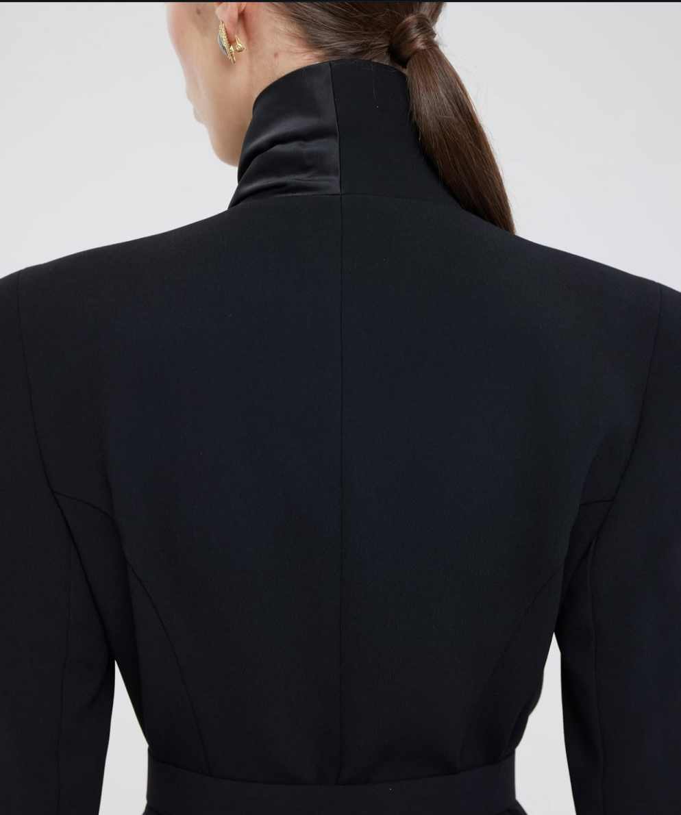 Fashion Show Women Dress Suits 2 Pieces High Neck Neck Ladies Wear Blazer Prom Birthday Party Customized Jacket Sets