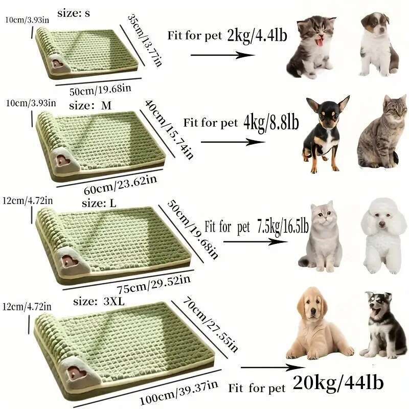 Cross-Border New Arrival Sleeping Mat Winter Warm Removable Washable Kennel Mattress Pet Supplies Large Dog Bed