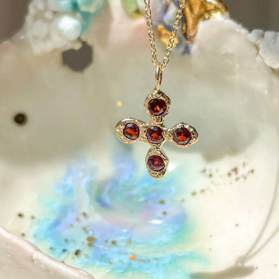Designer jewelry for women Luxury necklace New Cross Vampire Halloween Pendant Necklace Clear High Praise Pendant Clavicle Mother's Day gift dail