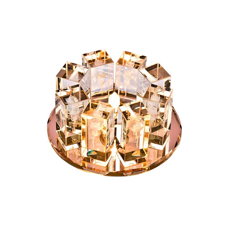 Crystal Aisle Balcony Led Ceiling Lamp AC90-260V 5W Light Living Room Corridor Lamp Modern Ceiling Light for Home Decoration Luminaire