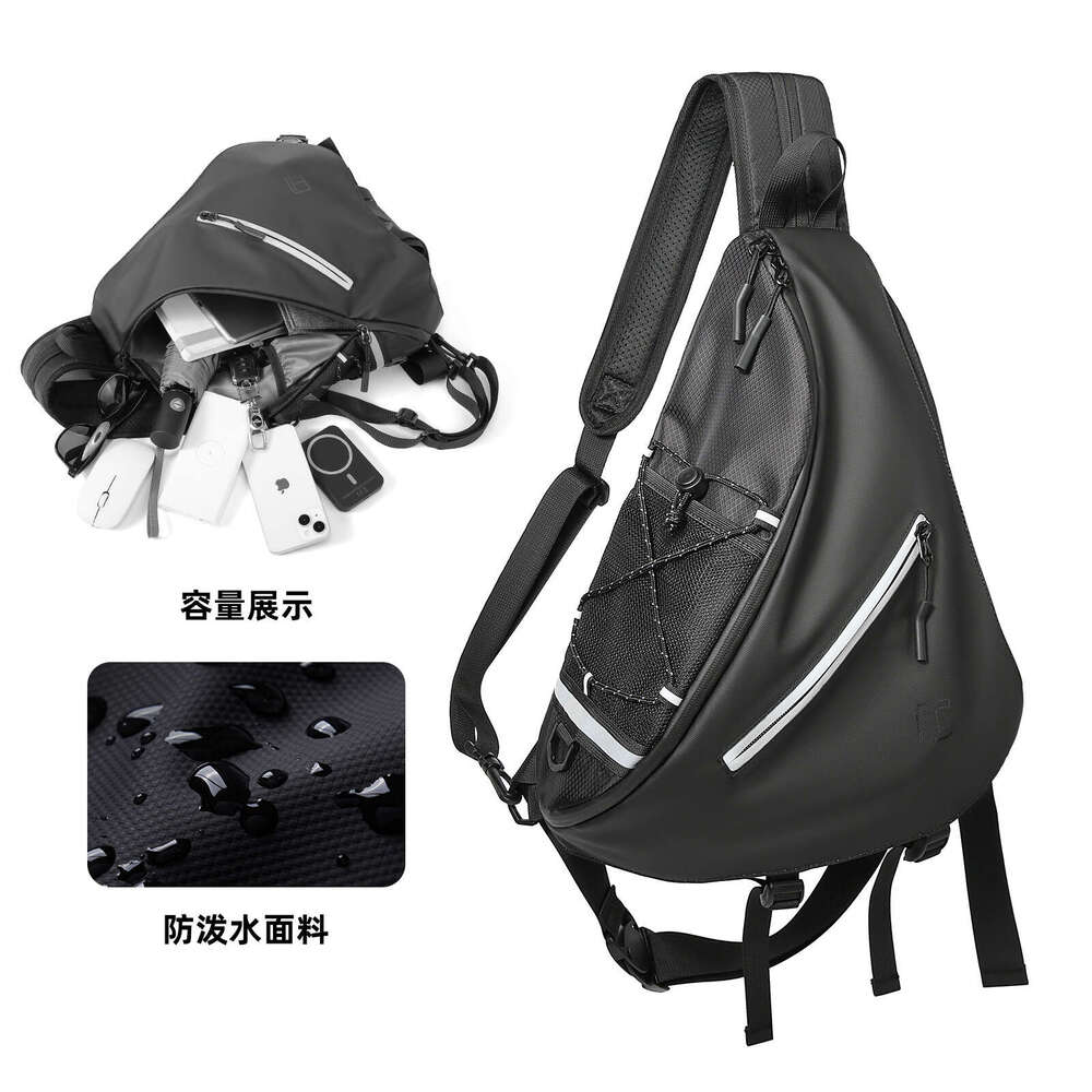 TANGCOOL new men's shoulder fashionable Oxford cloth unisex chest large capacity bow and arrow bag