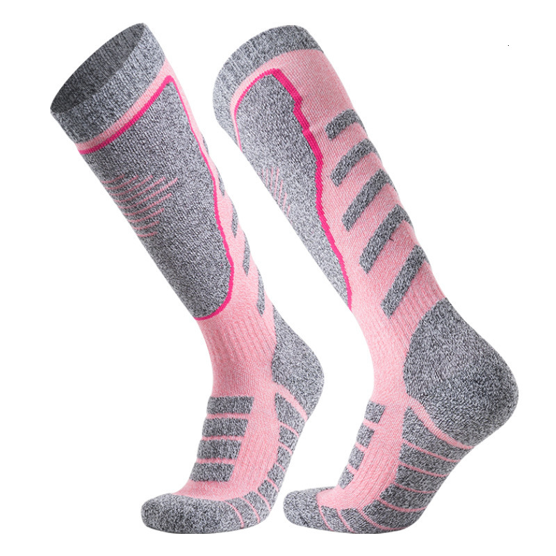 Merino wool ski men's and women's long tube warm towel bottom outdoor sports snow thick socks