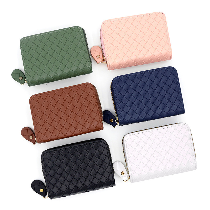 Designer Wallet Fashion Ins Style Woven Zipper Small Coin Purse Men S And Women S Organ Bag Multi Slot Card Sleeve Luxury Wallet Key Pouch