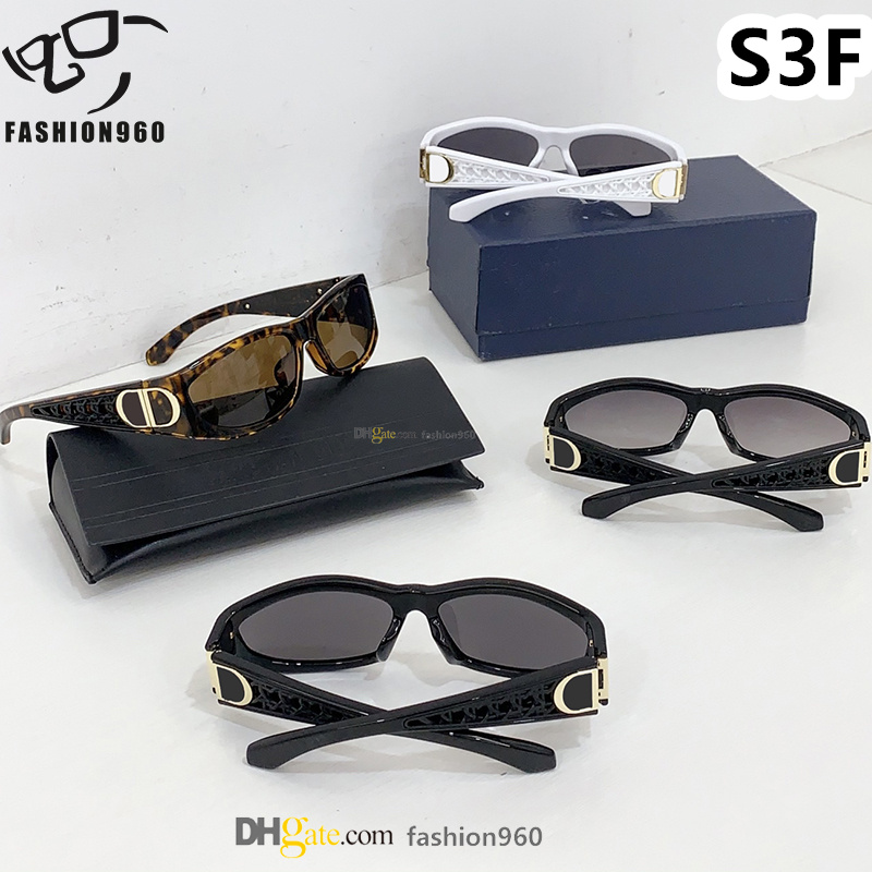New designer square lady sunglasses for women very popular frame vintage classic black brown frame acetate brand design summer hairband Shades fashion with case S3F