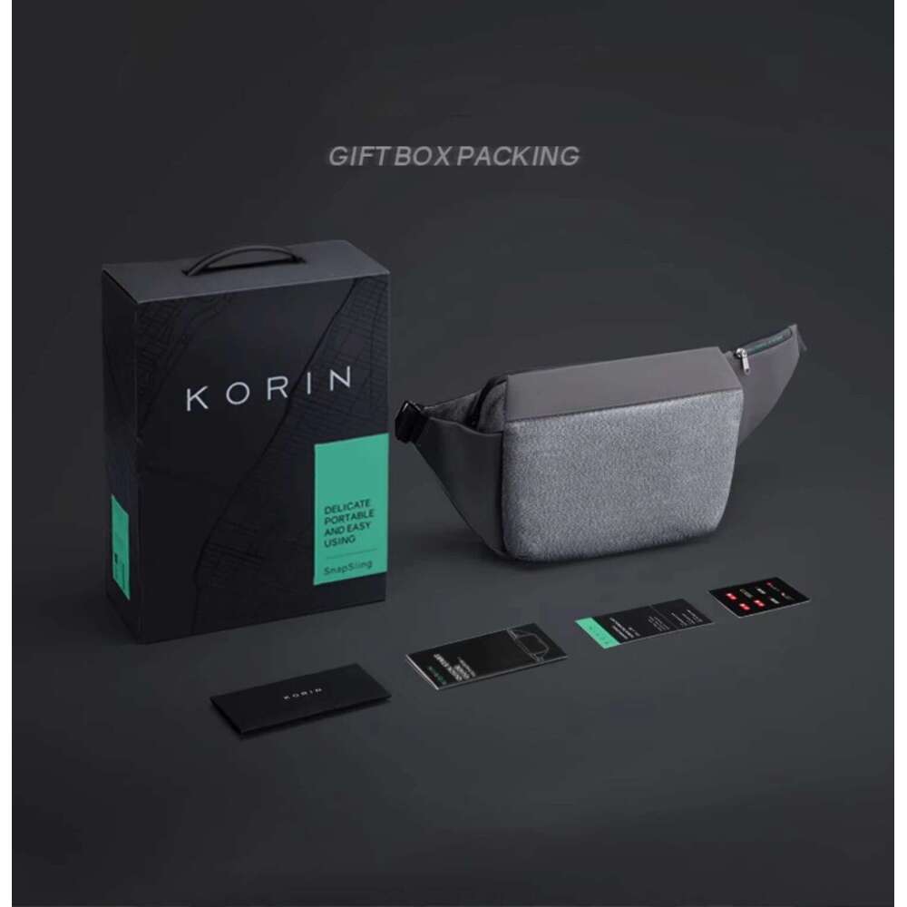 Box Packing Korin SnapSling Anti-cut Small Crossbody Casual Chest Bag Valentine's Day&Birthday& Chrismas Gift For Men