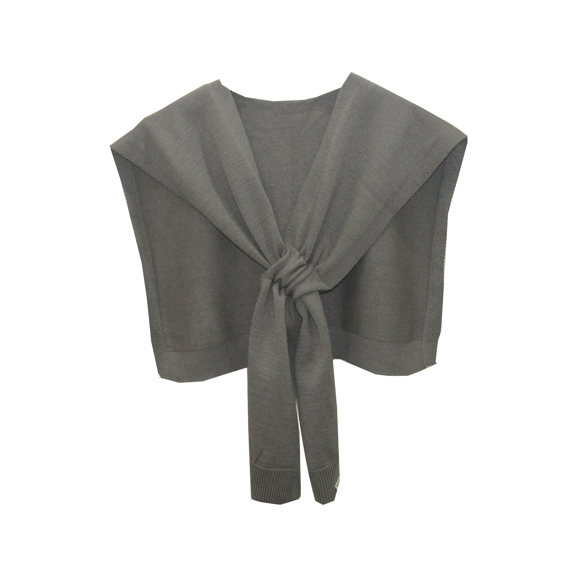 K583 Foreign trade spring and summer new style knitted small shawl ladies outer wear fake collar solid color small shawl wholesale Tonglu manufacturer