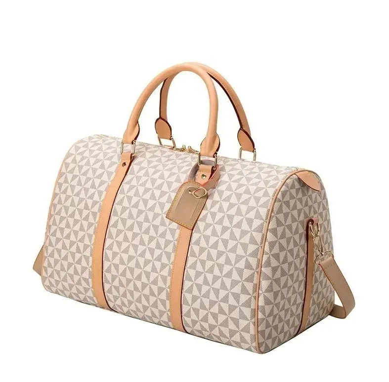 Top Quality New Duffle Women Hand Luggage Travel Bags Men Pu Leather Handbags Large Totes Purse Crossbody Bag 55Cm AA8 Y260225