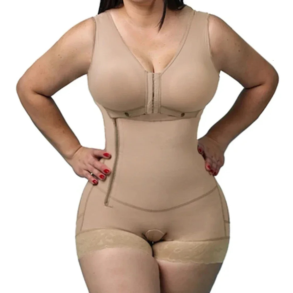 Faja Colombiana strapless sleeveless bra for weight loss tight fitting clothing zipper waist trainer shapeshifter 250430