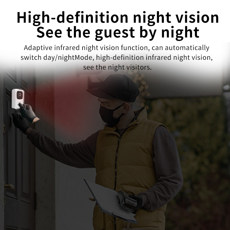 Tuya Smart Video Doorbell with Voice Changer | 2K HD+AI Human Detection | Alexa/Google Home & Night Vision for Home Security Smart WIFI for convenient