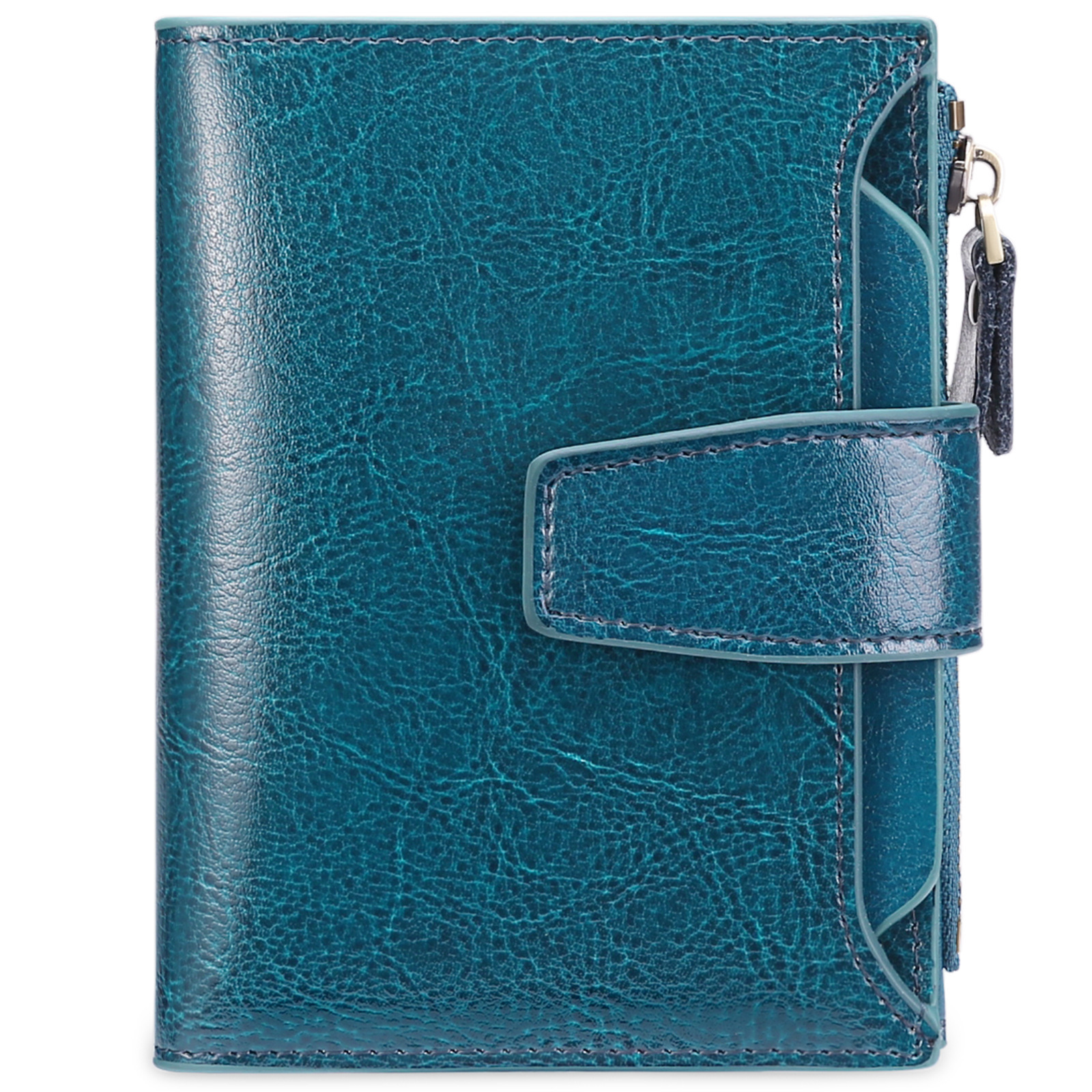 Designer Wallet Oil Wax Genuine Leather Short Multi Functional Zipper Women S Wallet Large Capacity Card Clip Zero Wallet Luxury Wallet Key Pouch
