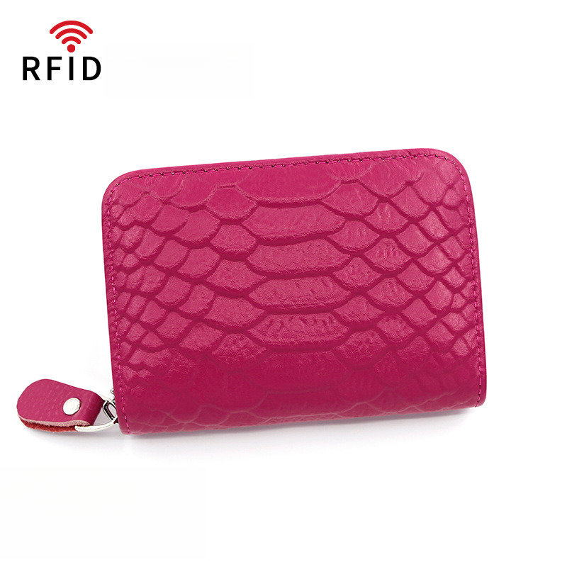 Designer Wallet Snake Skin Pattern Organ Cow Pickup Bag RFID Anti Theft Holder Clip Color Bank Card Change Certificate Package Luxury Wallet Key Pouch