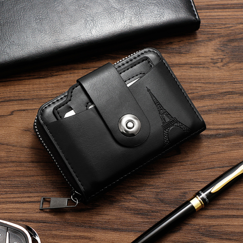 Designer Wallet Fashionable Draw Men S Magnetic Buckle Organ Large Capacity Bag Card Cover Driver S License Clip Coin Purse Luxury Wallet Key Pouch
